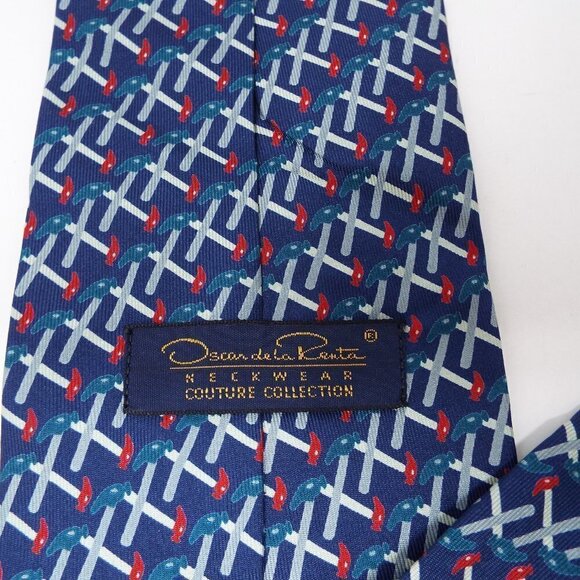 Oscar de la Renta Silk Tie #218 - Picture 6 of 7
